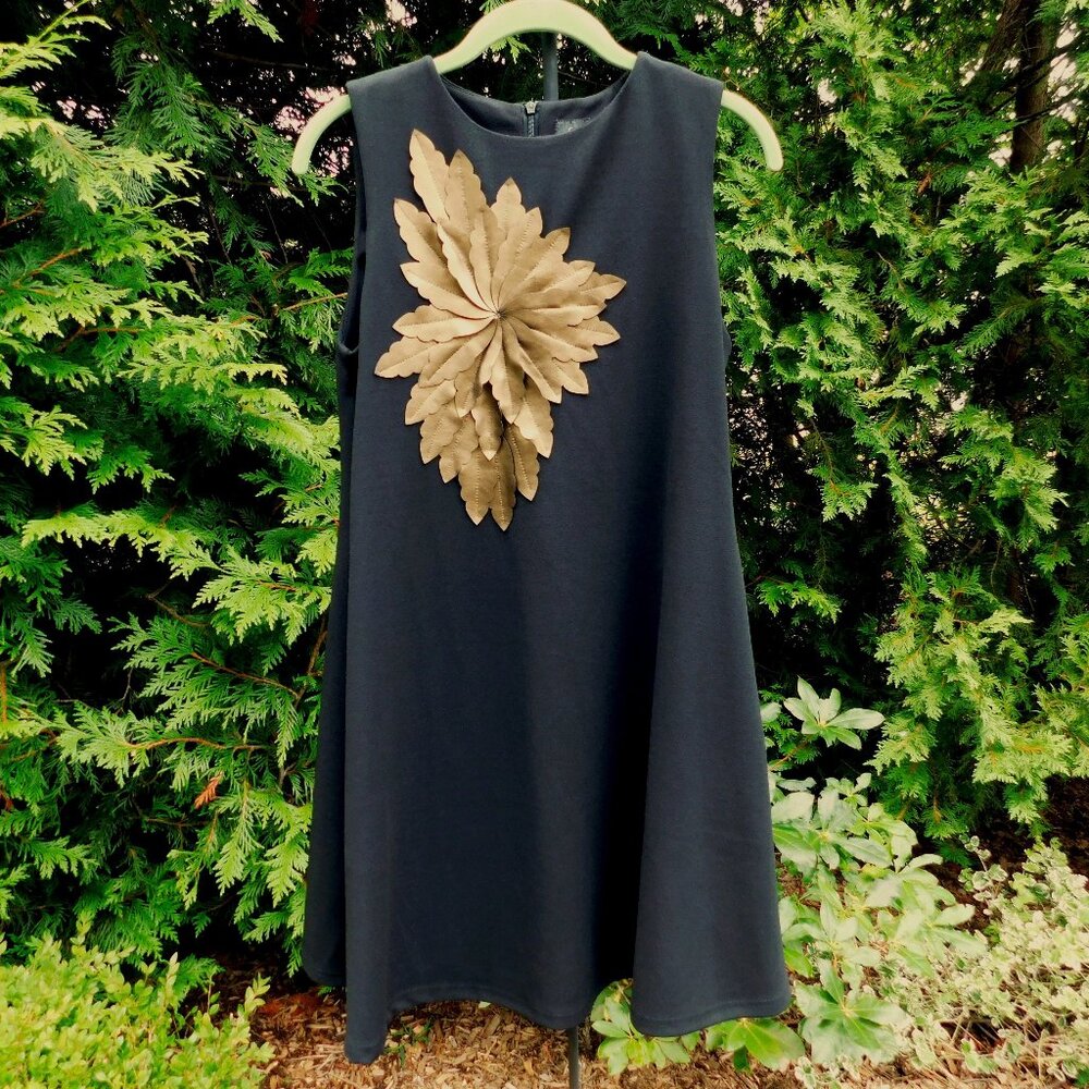 Gracia Embellished Sleeveless Knit Swing Dress NWT
